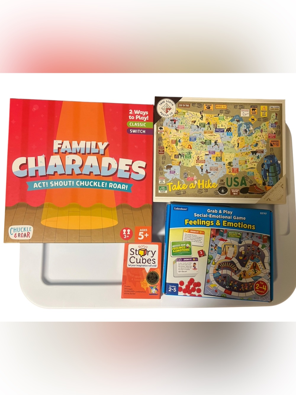 Lot of 4 Kids Learning Games and Puzzles age 4-8
